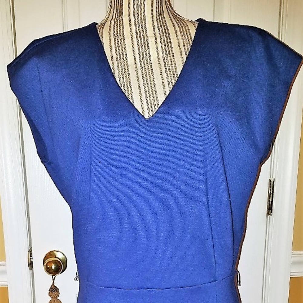 Michael Kors Knit Drop Waist Blue Dress Tunic